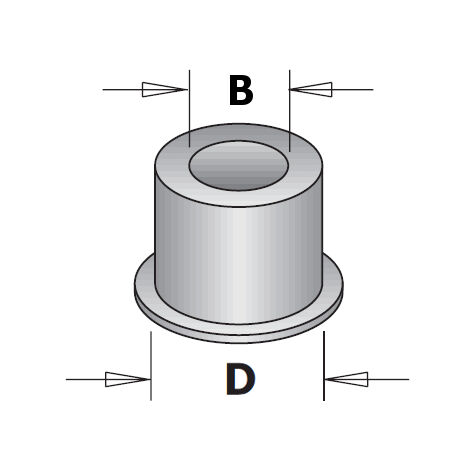 799.017.00 ADAPTATEUR DE REDUCTION POUR ROULEMENTS D=4,76 D=8