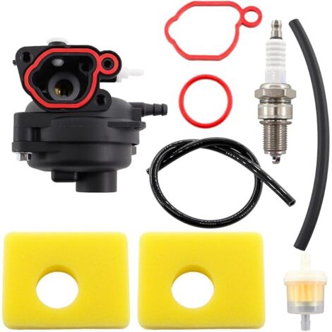 799583 carburateur filtre à air Remplacement Kit pour Briggs & Stratton 591160 595656 591979 593261 08P502 8P502 09P602 9P602 300E 450E 500E 125cc OVH Moteurs de Tondeuse à Gazon