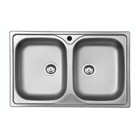 79x50 Classic 170 Einbauspüle mit Doppelbecken
