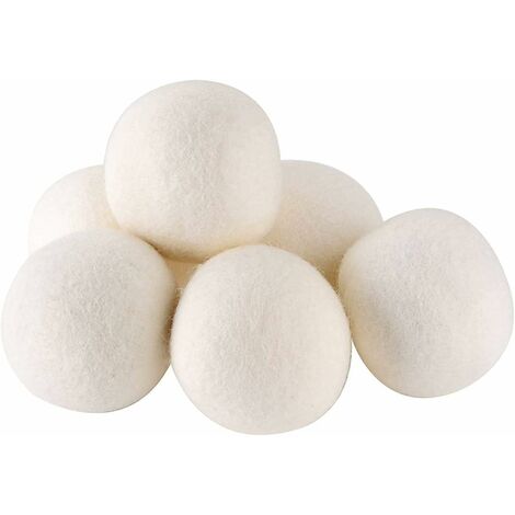 7cm Boule Seche Linge, Lot De 6 Boule De Sechage Seche Linge Balle De Sechage, Non Toxique, D'assouplissant Naturel Réutilisable De Qualité Supérieure sans Produits Chimiques