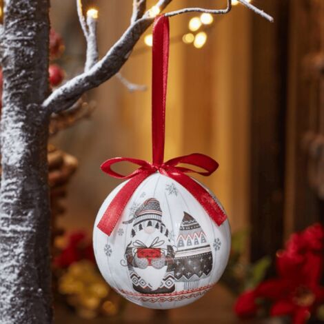 7cm Set of 14 Traditional Vintage Christmas Gonk Tree Baubles