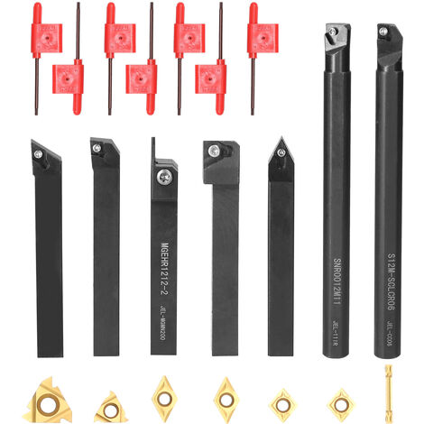 7er-Pack Drehmeißel-Set mit 12 mm Schaftdurchmesser