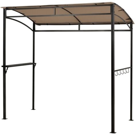 7ft Grill Gazebo Patio Barbecue Canopy Shelter Soft Top Storage Hooks
