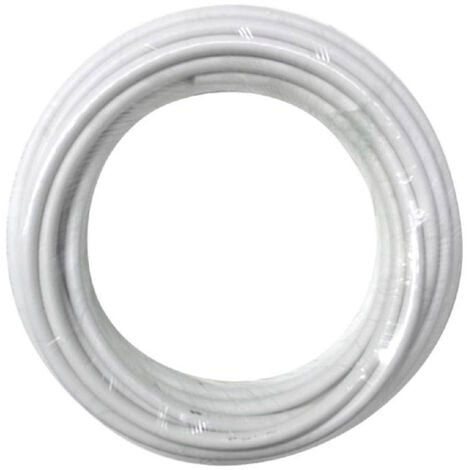 7hSevenOn Elec - Rollo de Cable Eléctrico H05VV-F 3x1mm² 10m, PVC/Cobre, Uso Doméstico y Profesional, Iluminación, Automatización, 3 Cables 1 mm², 10 m Longitud, Protección IP20, Color Blanco