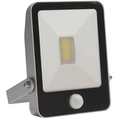 ORION91 7hSevenOn Outdoor - Foco led Exterior Orientable con Sensor Movimiento 20W, Aluminio, Jardines, Exteriores, 4000K, 1500lm, Ángulo Apertura 120º, 30000H Vida Útil, Protección IP44, Color Negro/Gris