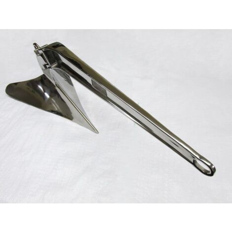 7KG Stainless Steel Plough Anchor - CQR Marine Boat Yacht Secure