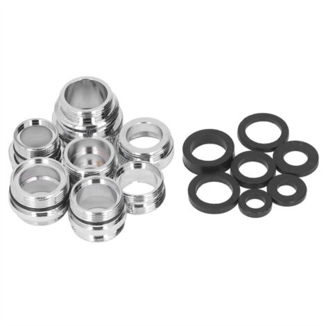7Pcs Faucet Adapter Kit, Brass Male Female Joint for Garden Hose, Kitchen Sink, Water Filter, Standard Hose