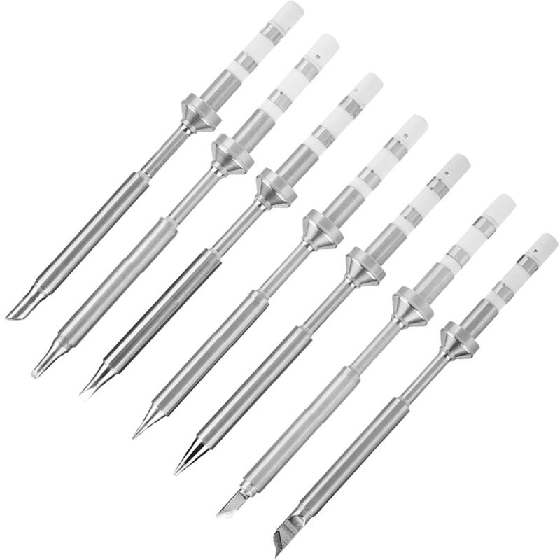 Ineasicer - 7pcs Mini-pointes de fer à souder en acier inoxydable pour fer à souder TS100 7 Types