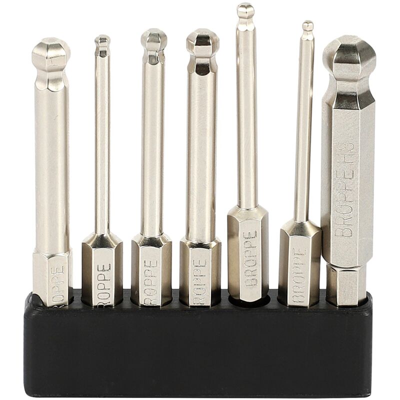 Image of Tlily - 7Pcs S2 Magnetische Ball Schraubendreher Bit 1/4 zoll Zoll Hex Schaft