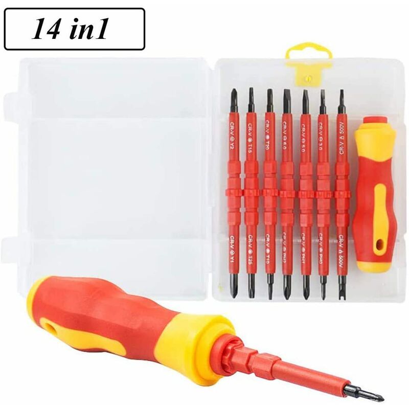 7pcs Set di cacciaviti elettrici isolati