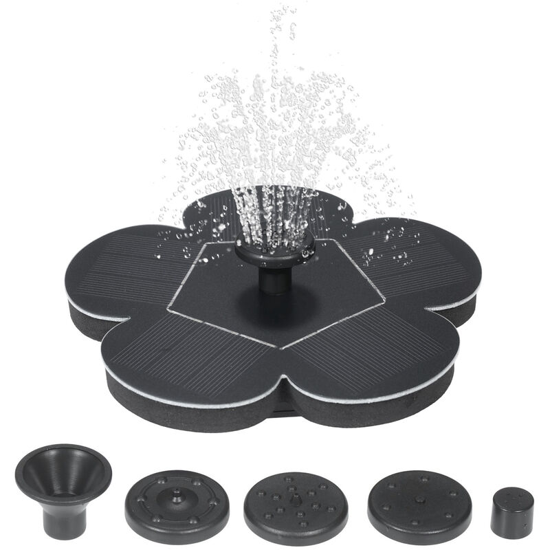 

7V 1.5W solar bomba de agua de la fuente del jardin flotante Las plantas de potencia Fuentes Pool Home Jardin Bomba de agua del estanque de peces