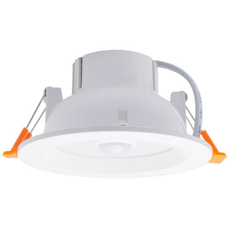 7W capteur radar Downlight LED plafonnier 3 pouces plafonnier encastre Lampe baril de trou public encastrée dans le couloir blanc