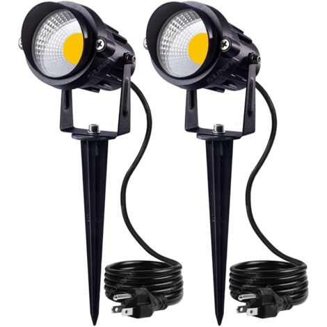 7W LED-Außenstrahler, versenkte COB-Chip-Gartenleuchte, vielseitiger warmweißer 2700K-Außenstrahler für Wege, Einfahrten, Balkone und Terrassen.