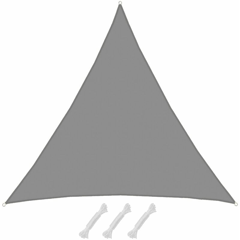 7x7x7 Voile d'Ombrage Etanche Toile Ombrage Triangulaire Voile Triangle Ombrage