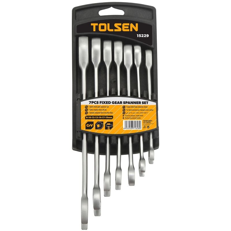Tolsen - cle's mixtes a' cliquet de 8 a' 19 mm