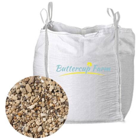 8-12mm - Amber/Gold Stone Chippings - Premium Aggregate Bulk Bag - 850 kilos