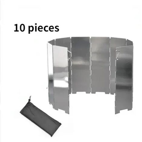 8/9/10 Plaques en alliage d'aluminium, pare-vent pour réchaud de camping, brûleur de cuisson à gaz extérieur, outils de protection contre le vent, réchauds de cuisson portables