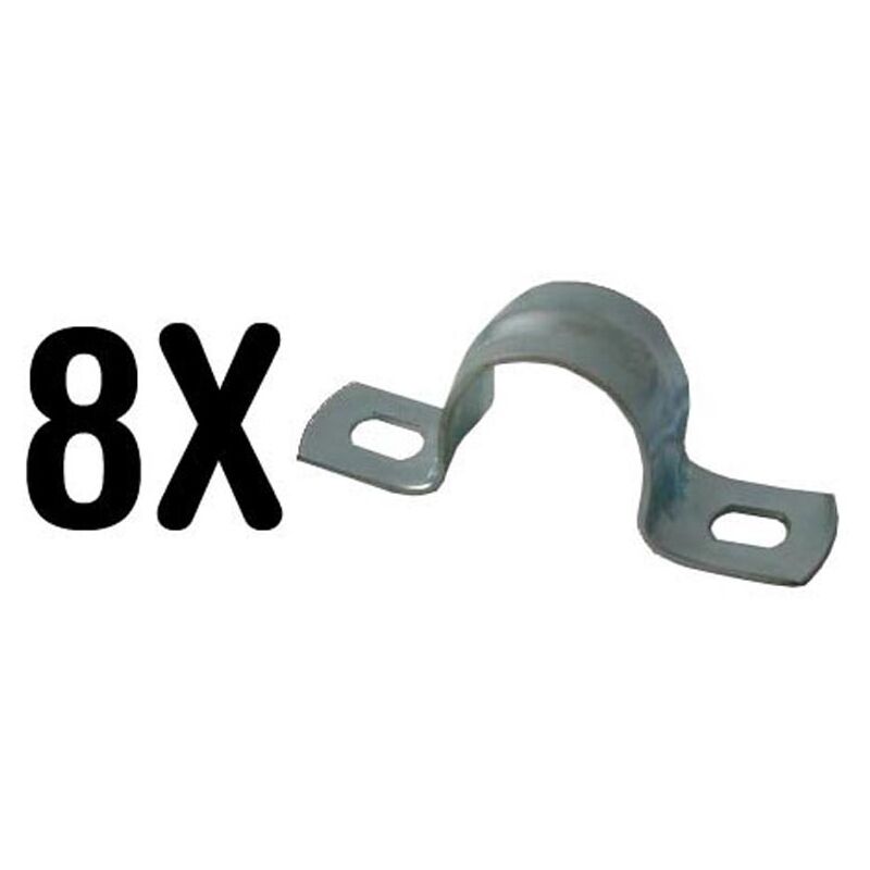 

8 abrazadera metalica para tubo 22mm