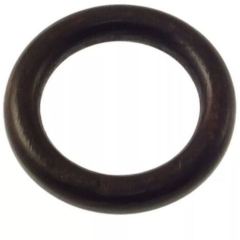 8 anelli in legno per bastone ø28mm x56  int/est - colore noce.