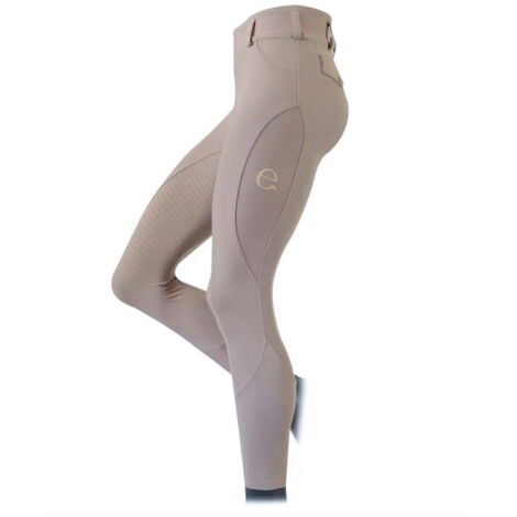 8 anni, bianco: Leggings per equitazione da bambina modello Aura in tessuto tecnico full grip