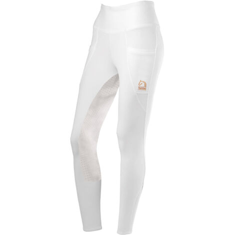 8 anni, Blu: Leggings Bambina equitazione Fiordaliso full grip con dettagli oro rosa