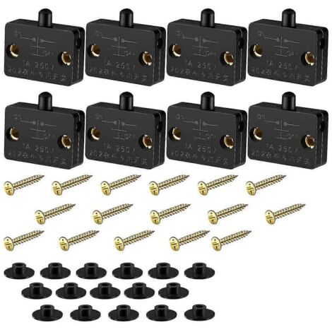 8 Armoires Cave à vin automatique à ouverture automatique par capteur de pression, ouverture et fermeture de porte avec éclairage intégré, commande d'extinction de porte, interrupteur de penderie
