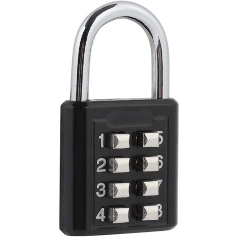 8 bit combination padlock, 8 bit combination anti-theft padlock, combination lock, combination padlock, high quality locker bag, suitcase, tool box