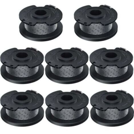 8 bobines de fil 1,6 mm - Longueur 5 m - Compatible coupe-bordures Bosch - Référence F016800569 - Lot complet pour entretien.