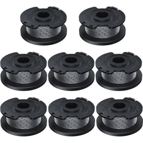 8 bobines de fil 1,6 mm - Longueur 5 m - Compatible coupe-bordures Bosch - Référence F016800569 - Lot complet pour entretien.
