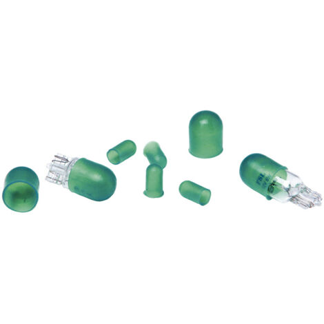 8 caches ampoules - T5 T10 - Vert