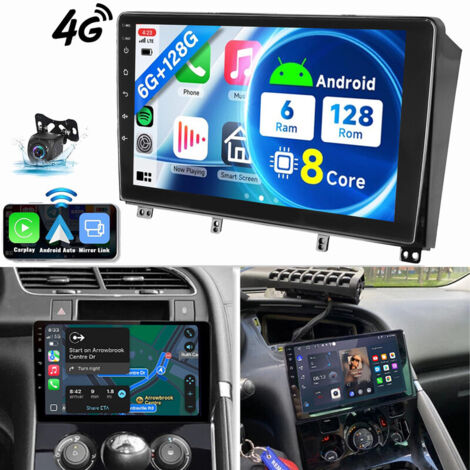8 cœurs Android 15 Pour Peugeot 3008/5008 2009-2016 Autoradio GPS WIFI Carplay 6+128G CAM
