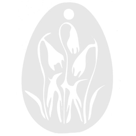 8. Colgante calado en forma de huevo, decoración de primavera/Pascua, campanilla de invierno.