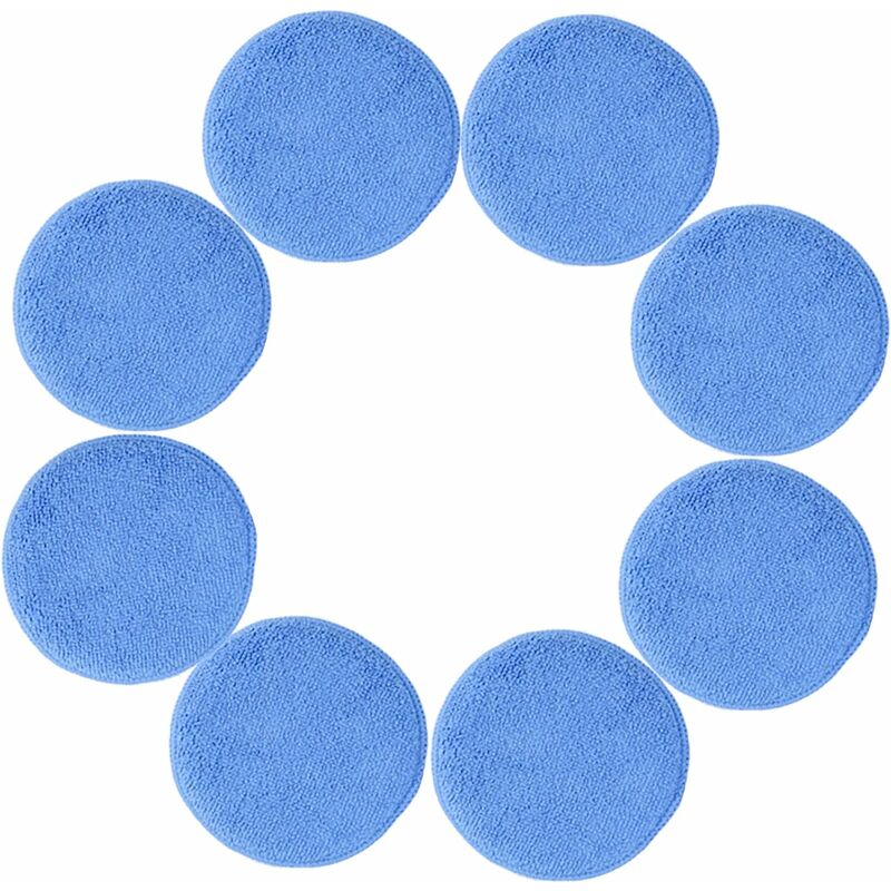 8 coussinets pour application de cire - en microfibres - bleu - 12.7 cm Starlight
