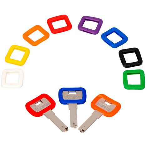 Couvres Clés Caches de Clés Flexibles,Cap Clé Flexible Key Caps Covers pour  Identification de Clés