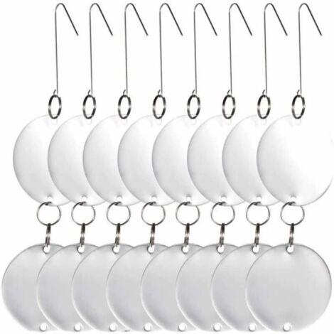 8 disques répulsifs anti-oiseaux  CD en acier inoxydable  Réfléchissants double-face  Répulsifs anti-oiseaux  Pigeons  Mouettes  Hirondelles  Moineaux  Grives  Étourneaux  Merles