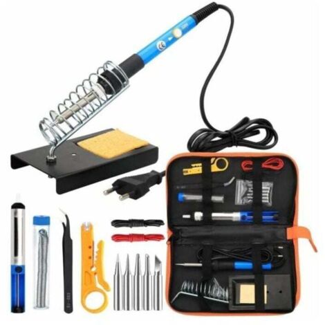 8 En 1 Fer A Souder Kit 60W Station De Soudage Pompe Etain Soudure Electronique Temperature Reglable Portable