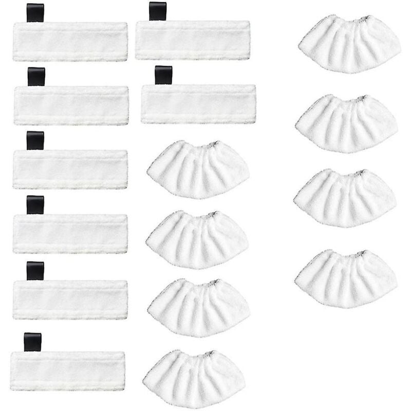 8 ensembles applicables pour chiffon de nettoyage à vapeur Sc2 Sc3 Sc5 housse de chiffon de nettoyage Kaichi accessoires