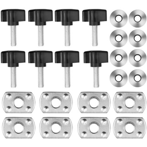8 Ensembles Boulons de Toit Rigide Universels Pour Jeep Wrangler - Kit de Vis et D'écrous à Retrait Rapide Compatibles avec Jeep Wrangler YJ TJ JK Unlimited Sahara Rubicon 2/4 portes
