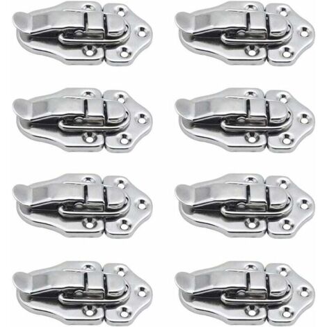 8 Fermoir à bascule loquets Verrou à bascule Fermeture a Levier Fermeture pour coffret à bijoux Coffrets Cadeaux Coffre à Outils valise et Coffre - Argent