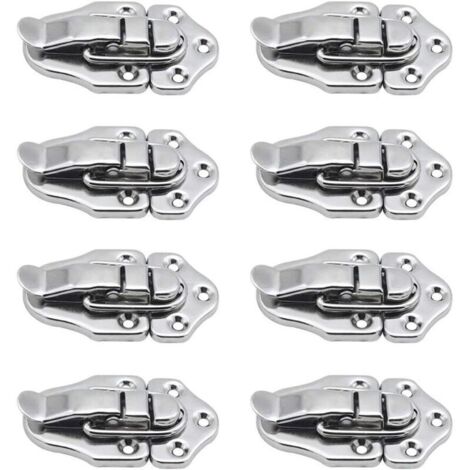 8 Fermoir à bascule loquets Verrou à bascule Fermeture a Levier Fermeture pour coffret à bijoux Coffrets Cadeaux Coffre à Outils valise et Coffre - Argent
