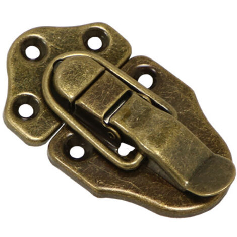 8 Fermoir à Bascule loquets Verrou à Bascule Fermeture a Levier Fermeture pour Coffret à Bijoux Coffrets Cadeaux Coffre à Outils Valise et Coffre - Bronze GROOFOO