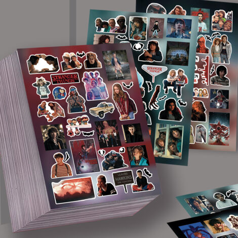 8 film-cutting stickers Japanese anime creative decorative wall collage waterproof stickers