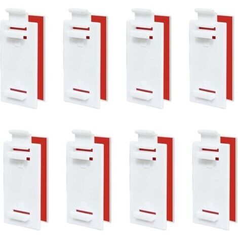 8 Fixation Store sans Percage, Supports De Stores Enrouleurs, Supports Adhésifs Courts pour Store, Store Double sans Perçage Fixation Store, pour Stores Enrouleurs, Volets Occultants