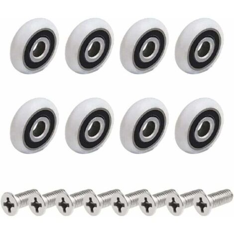 8 galets de porte de douche de (19mmM5screw)