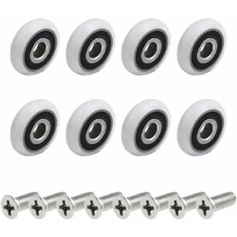 8 galets de porte de douche de (25mmM5screw)-LIAIKI