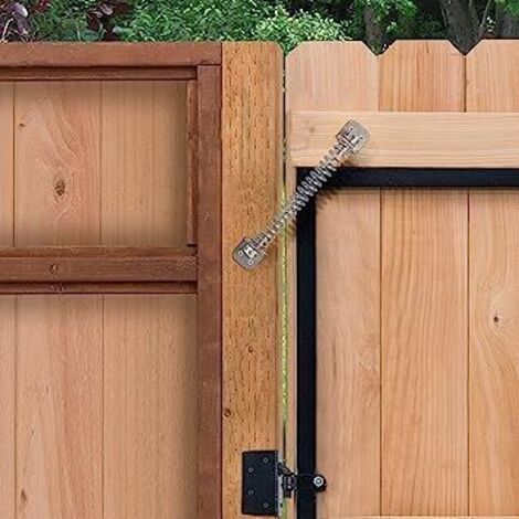 8" Galvanised Spring Catch Zinc Plated Garden Gate Lock Adjustable Tension