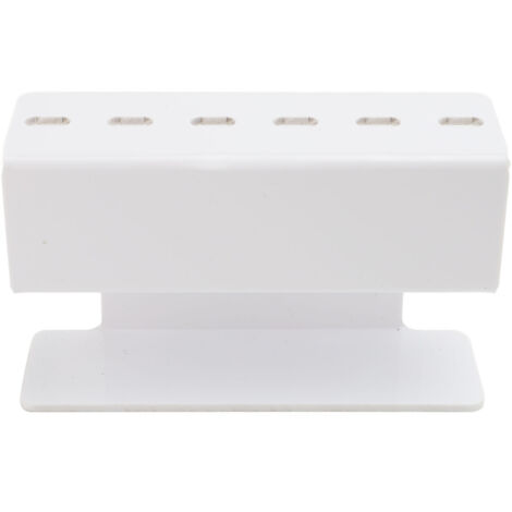 8 Hole Acrylic Tweezers Holder Eyelash Extension Tweezers Stand for Salon Display Storage White