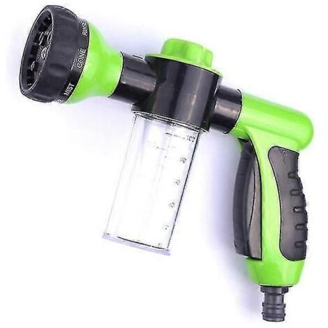 8 in 1 Jet Spray Gun Soap Dispenser, Garden Watering Hose Nozzle