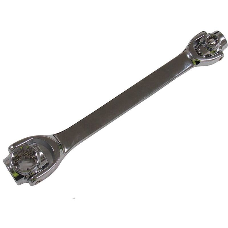 Securefix Direct - 8 in 1 Socket Wrench Suits 8 to 19mm - Garage Mechanical Rachet Hand Tool