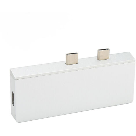 8-in-1 USB-C-Dockingstation für Microsoft Surface Pro 8/9/X, Hub mit 4K-HDMI-Anschluss, PD-Schnellladefunktion, USB-3.0-Anschlüssen, silbernes Design